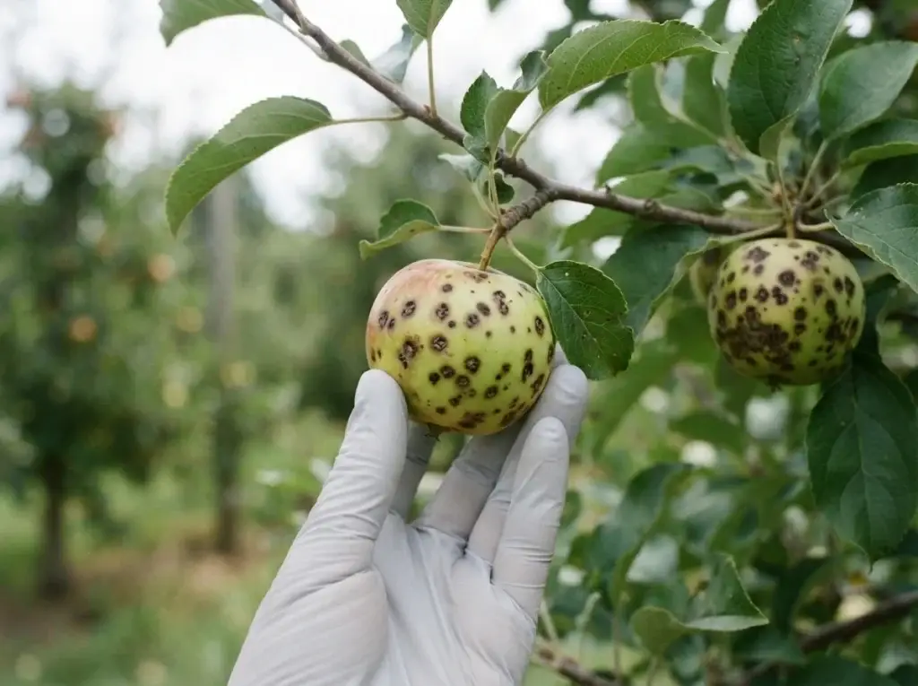 apple tree disease identification using leaf, fruit, shoot, and bark symptoms