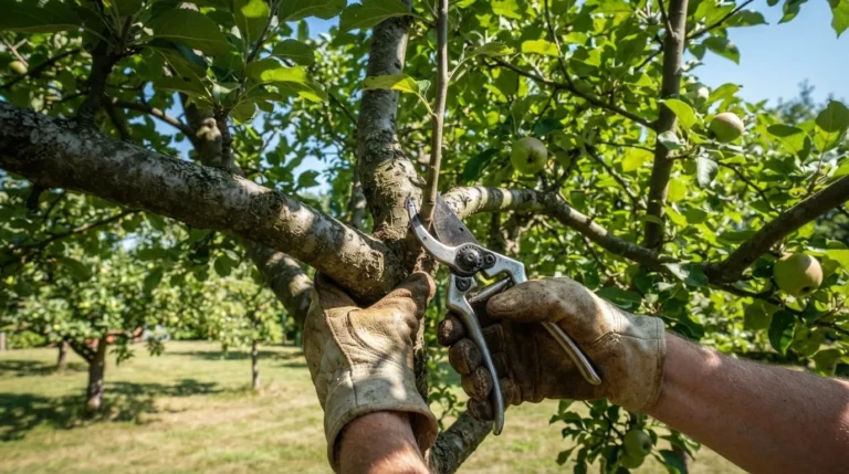 apple tree summer pruning