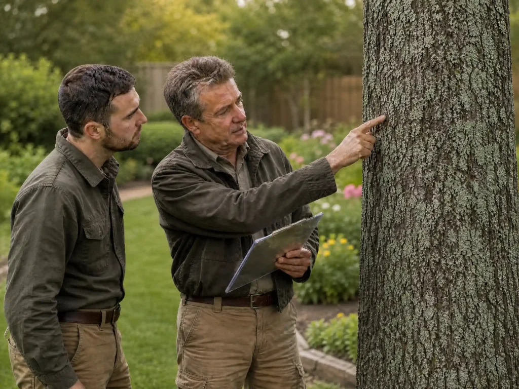 serious apple tree diseases requiring arborist inspection of trunk canker and dieback