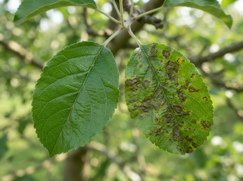 apple scab leaf spots