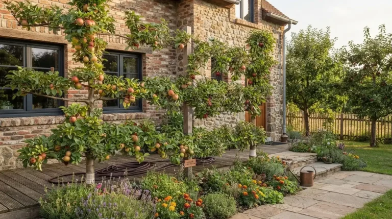 best apple trees for home orchard — seven top varieties on dwarf rootstock in a backyard setting