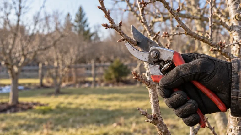 best pruning shears for apple trees used on a small apple branch